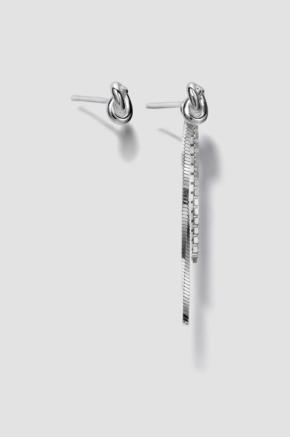 Sync Earring 01 Silver