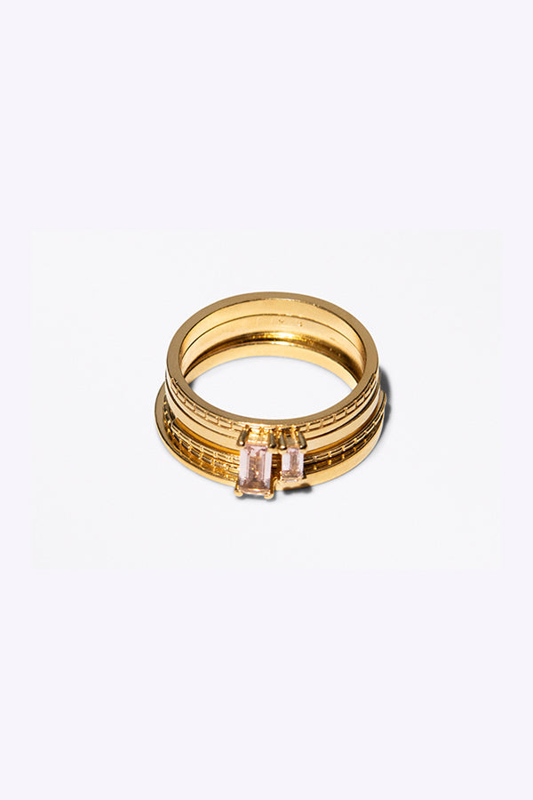 Brut Ring 04 Gold Plated Silver