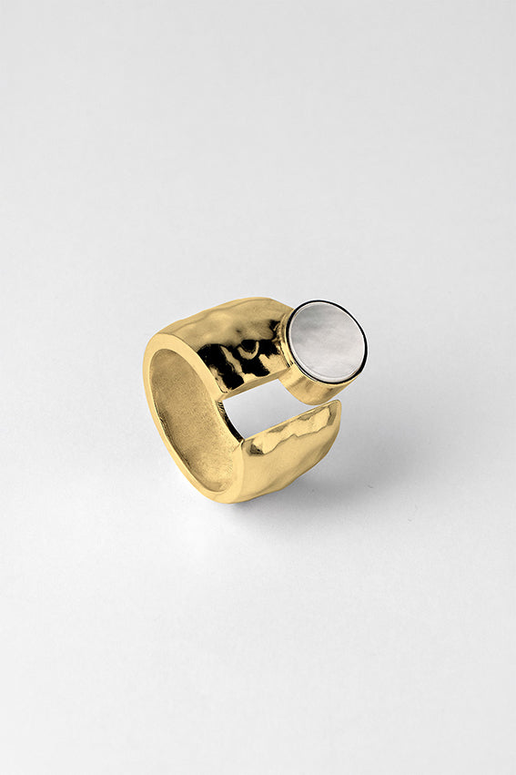 Credo Ring 05 Gold Plated Silver