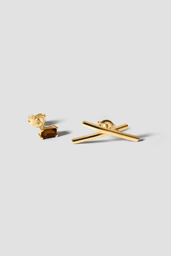 Noctis Earring 01 Gold Plated Silver