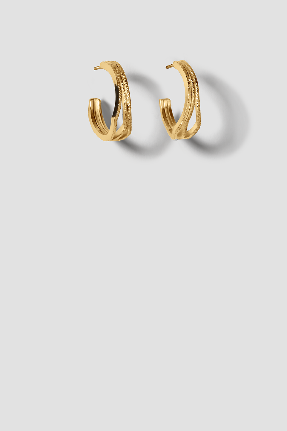 Noctis Earring 06 Gold Plated Silver