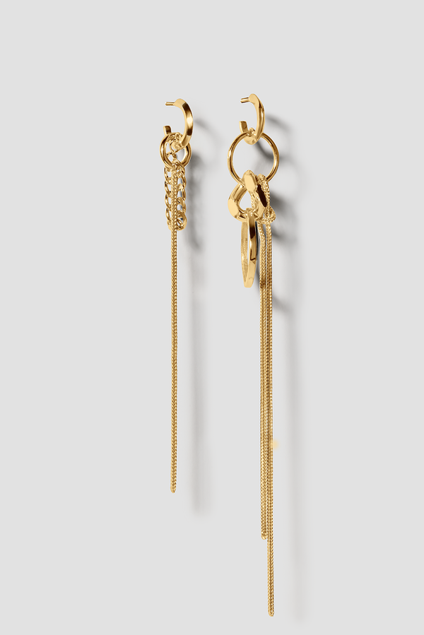 Noctis Earring 07 Gold Plated Silver