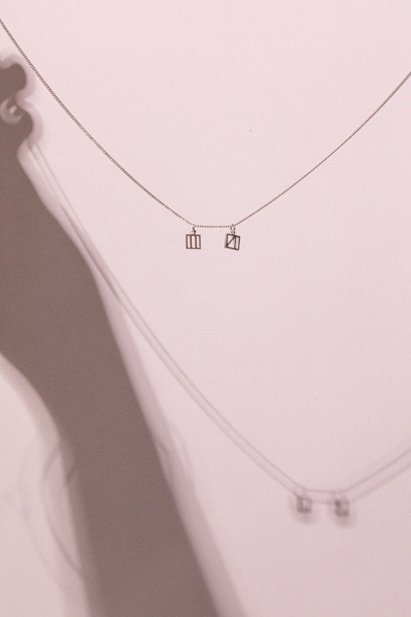 Collier LVK Alphabet 01 en argent plaqué or - 45 cm
