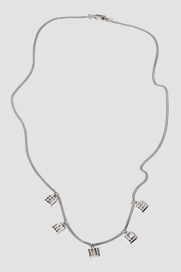 Pendentif LVK Alphabet en or blanc 18 carats