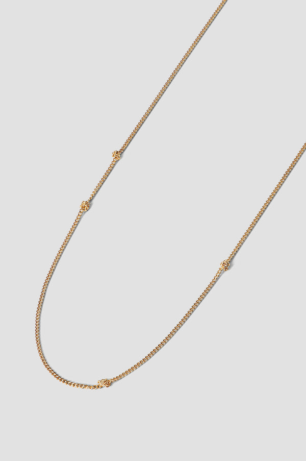 Contra Necklace 01 Gold Plated Silver