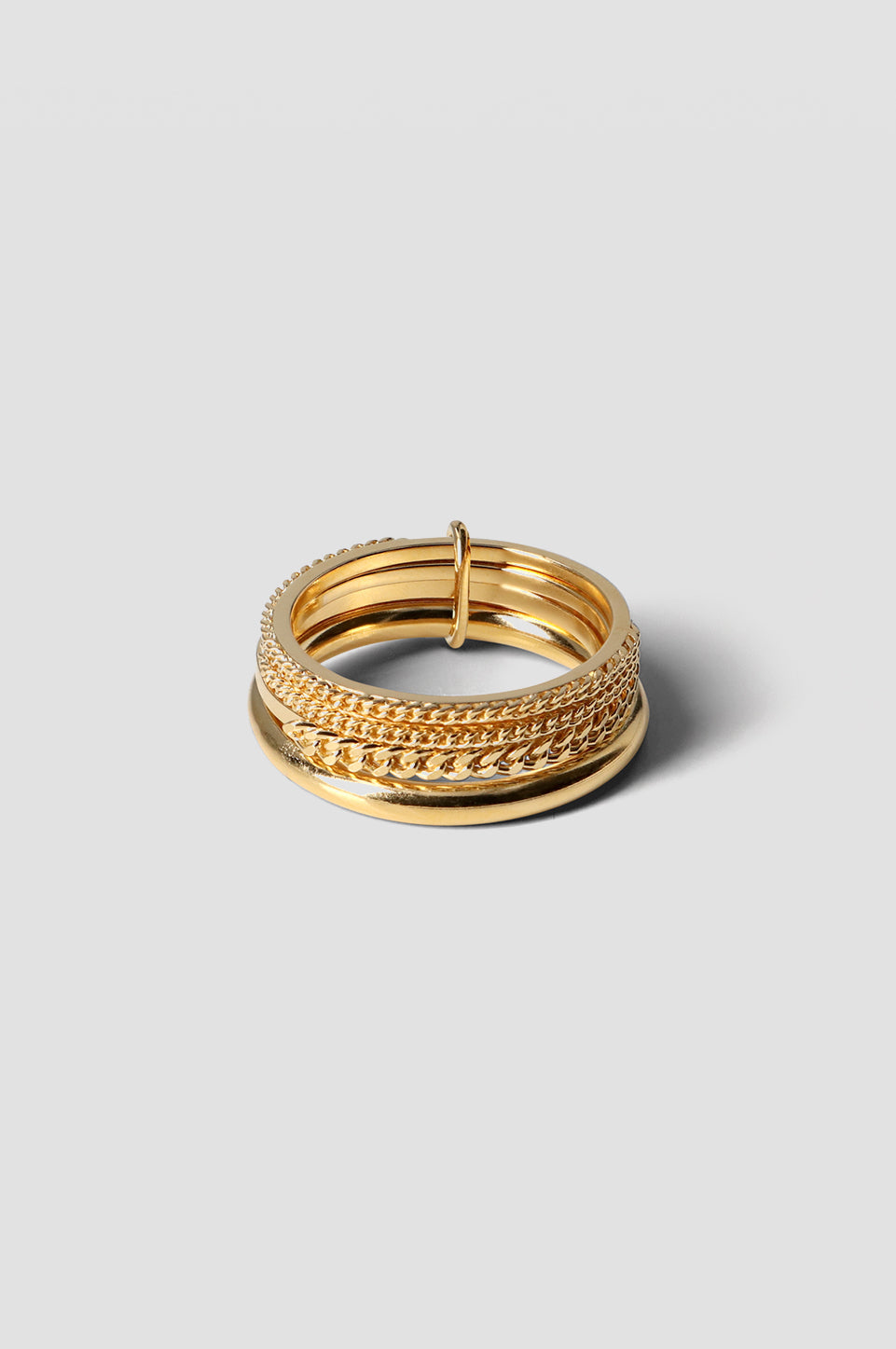 Contra Ring 02 Gold Plated Silver