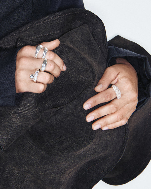 Bague Fragma 02 en argent massif