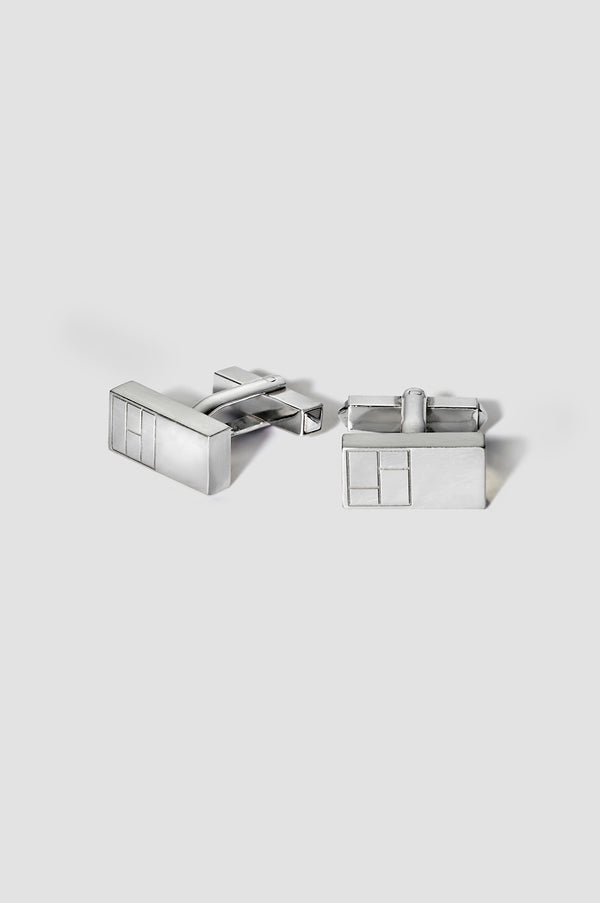 LVK Alphabet Rectangle Cuff Silver
