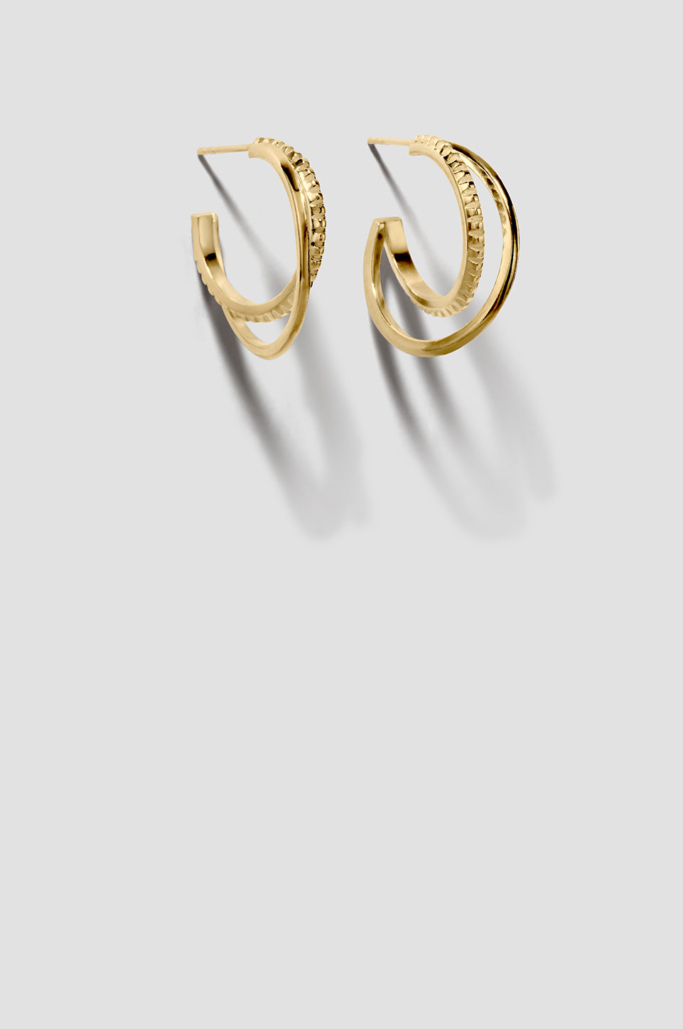 Epoc Earring 06 Gold Plated Silver