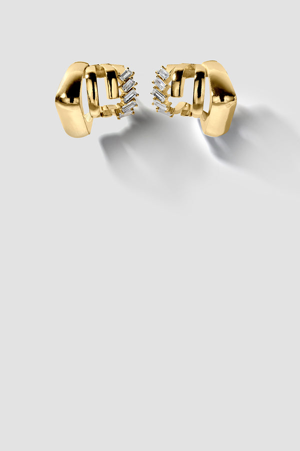 Verto Earring 01 Gold Plated Silver