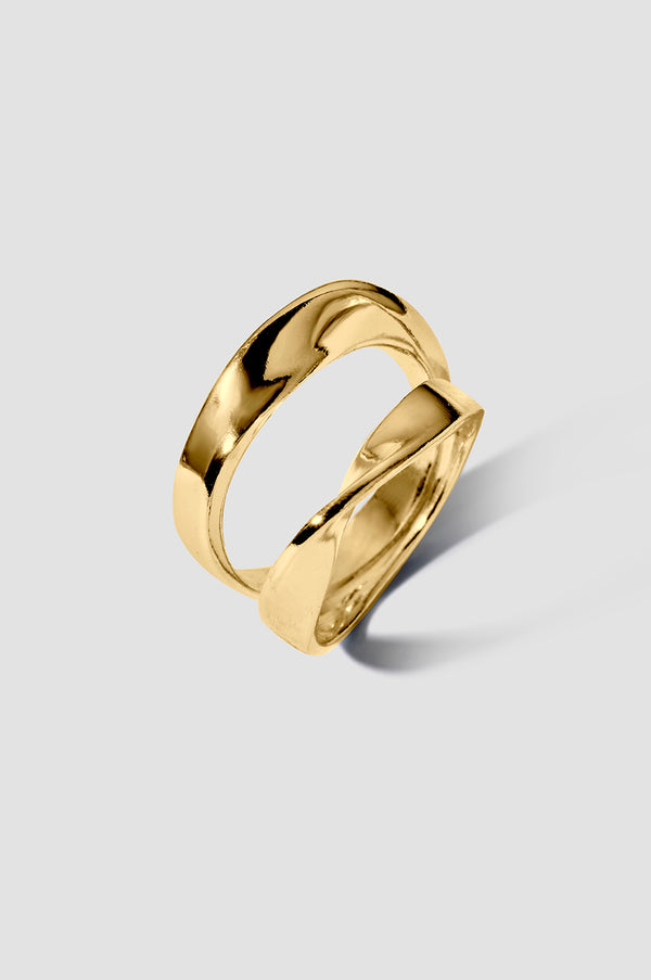 Verto Ring 05 Gold Plated Silver