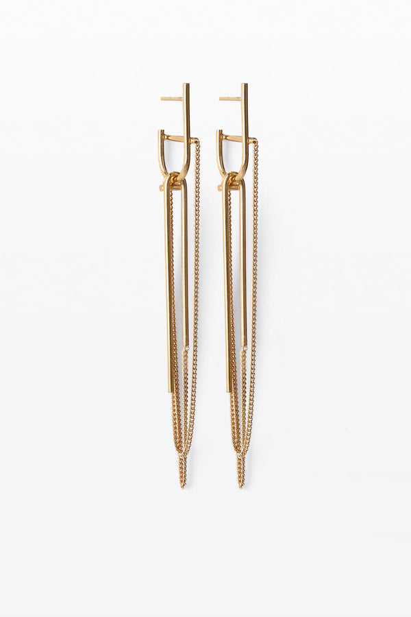 Forma Earring 07 Gold Plated Silver