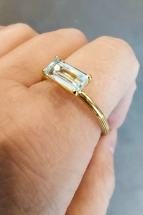 Strata Ring 02 verguld zilver