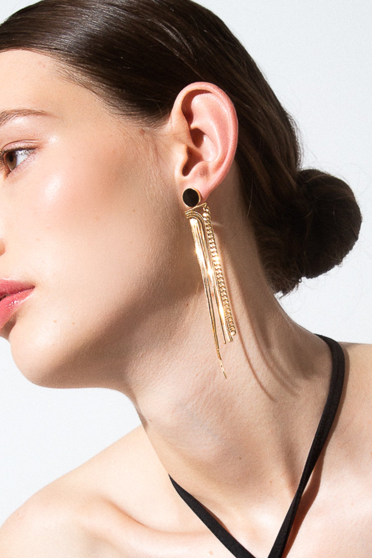 Contra Earring 07 Gold Plated Silver