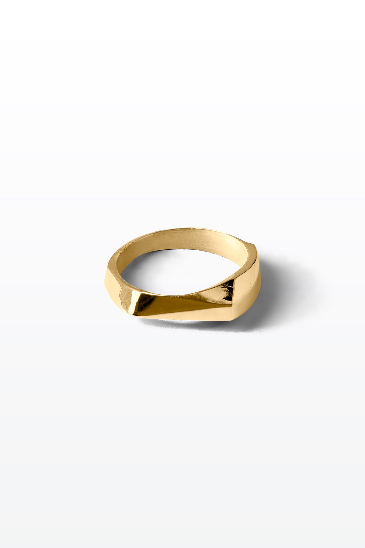 Tide Ring 01 Gold Plated Silver