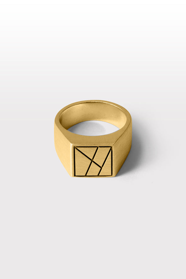 Arven Ring 02 Gold Plated Silver