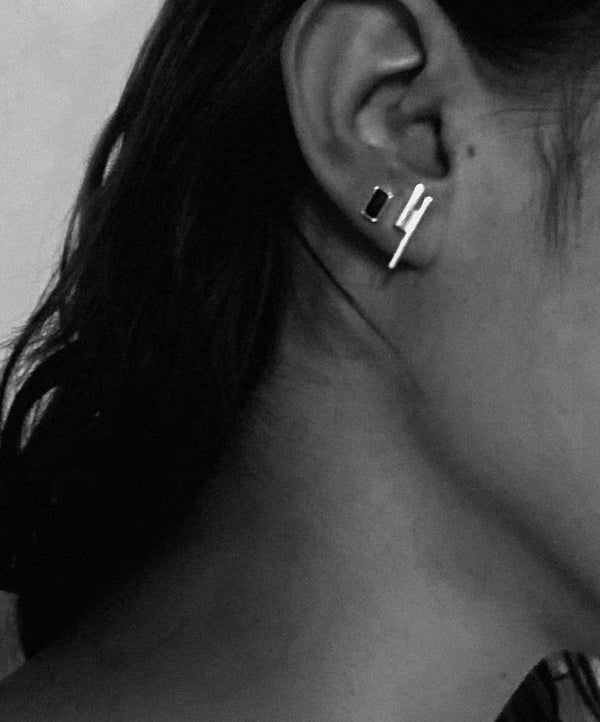 Capsule Earring 01 Gold Plated Silver