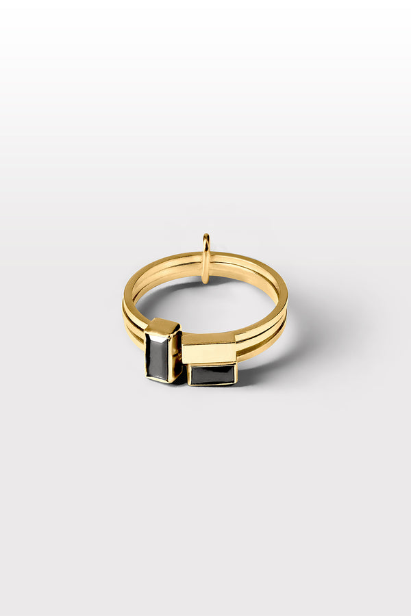 Capsule Ring 01 Gold Plated Silver