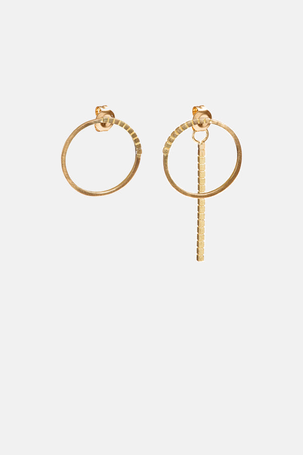 Mirrar Earring 05 18K Yellow Gold