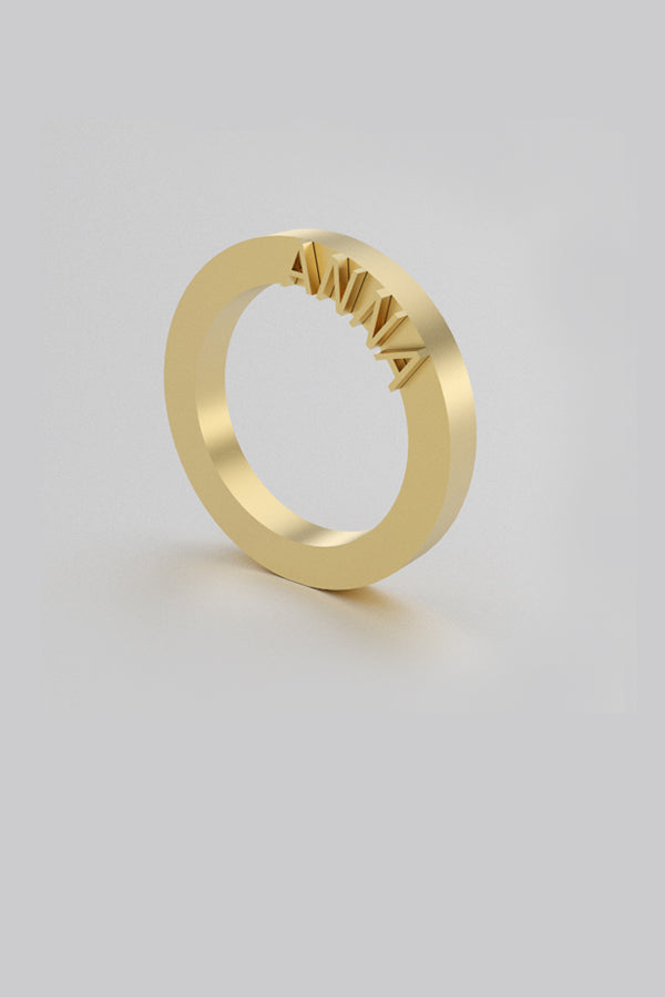 Ode. Ring 03 Gold Plated Silver