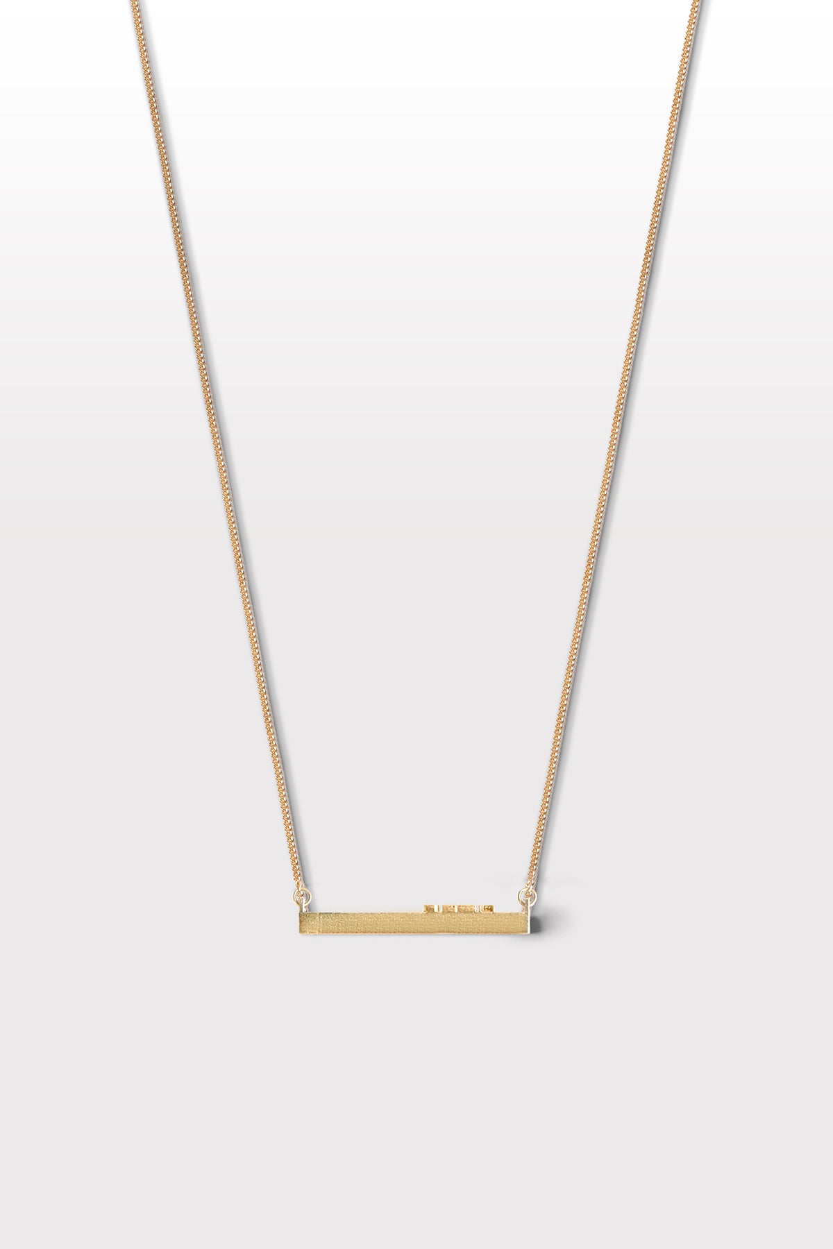 Ode Necklace 01 Gold Plated Silver