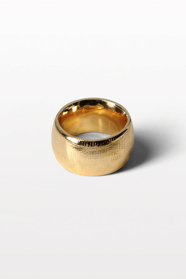 Contra Ring 06 Gold Plated Silver
