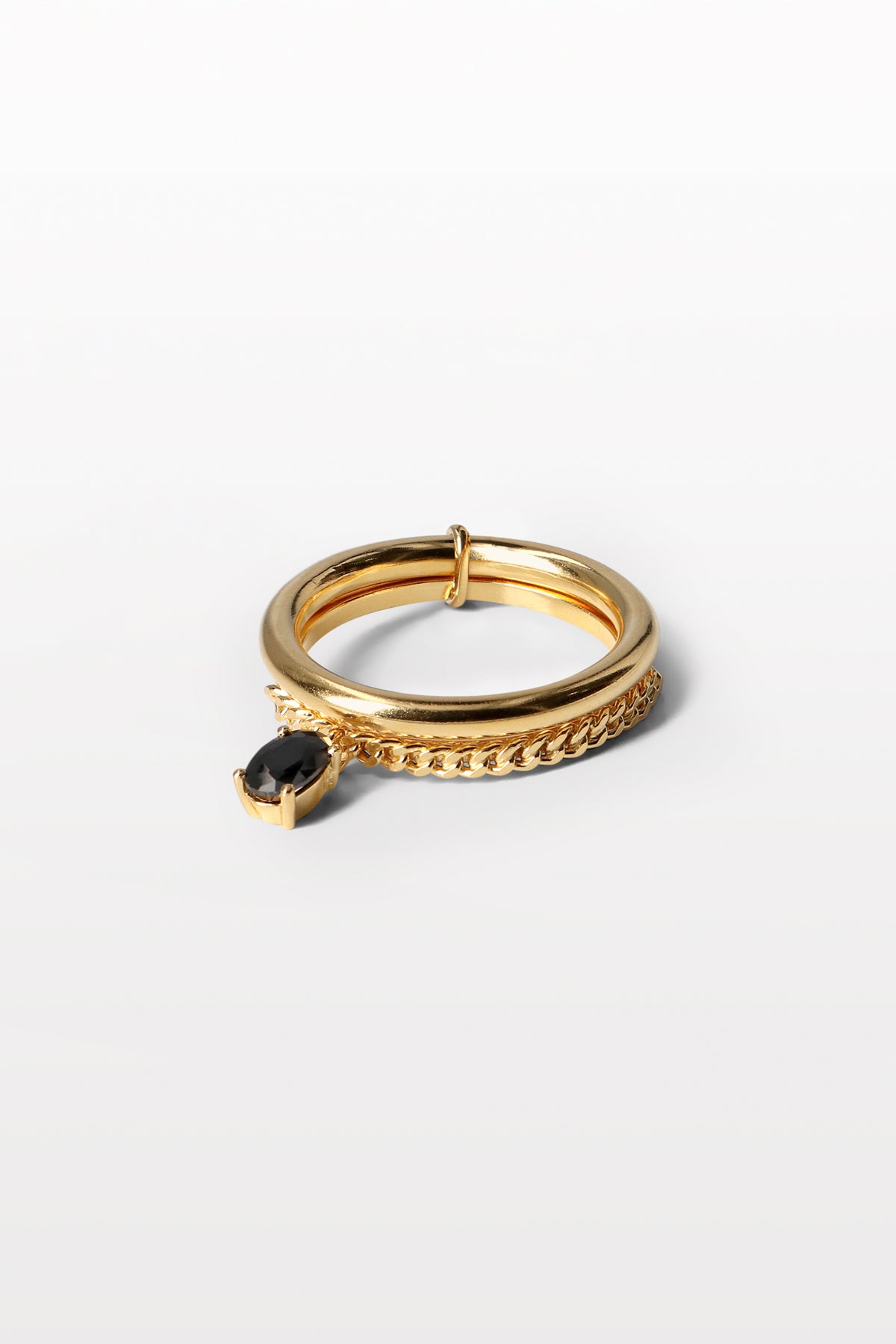 Contra Ring 01 Gold Plated Silver