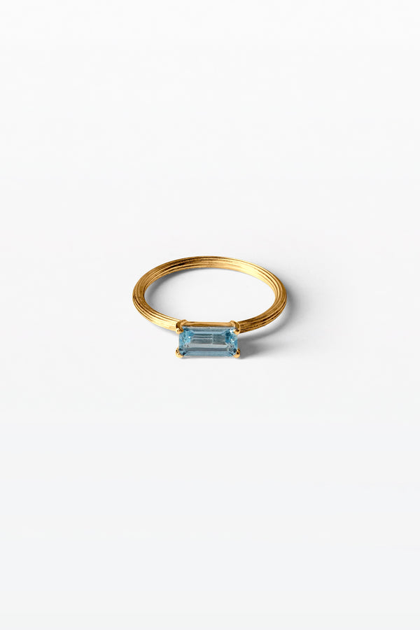 Strata Ring 02 Gold Plated Silver
