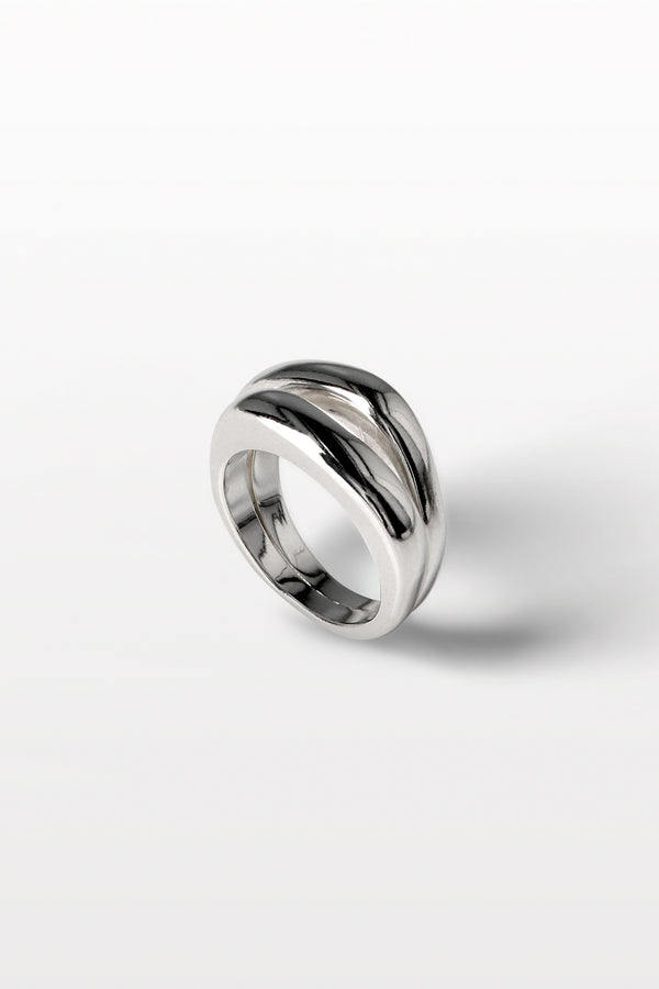 Strata Ring 04 Silver