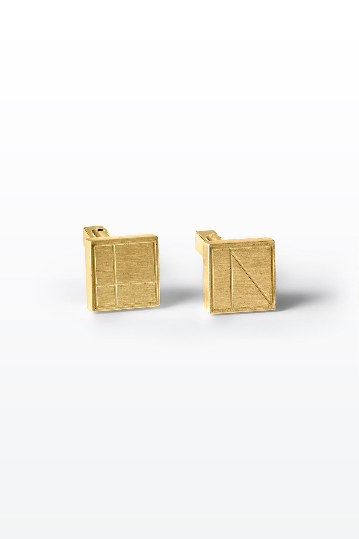 LVK x Cafe Costume Square Cuff Gold Plated Silver