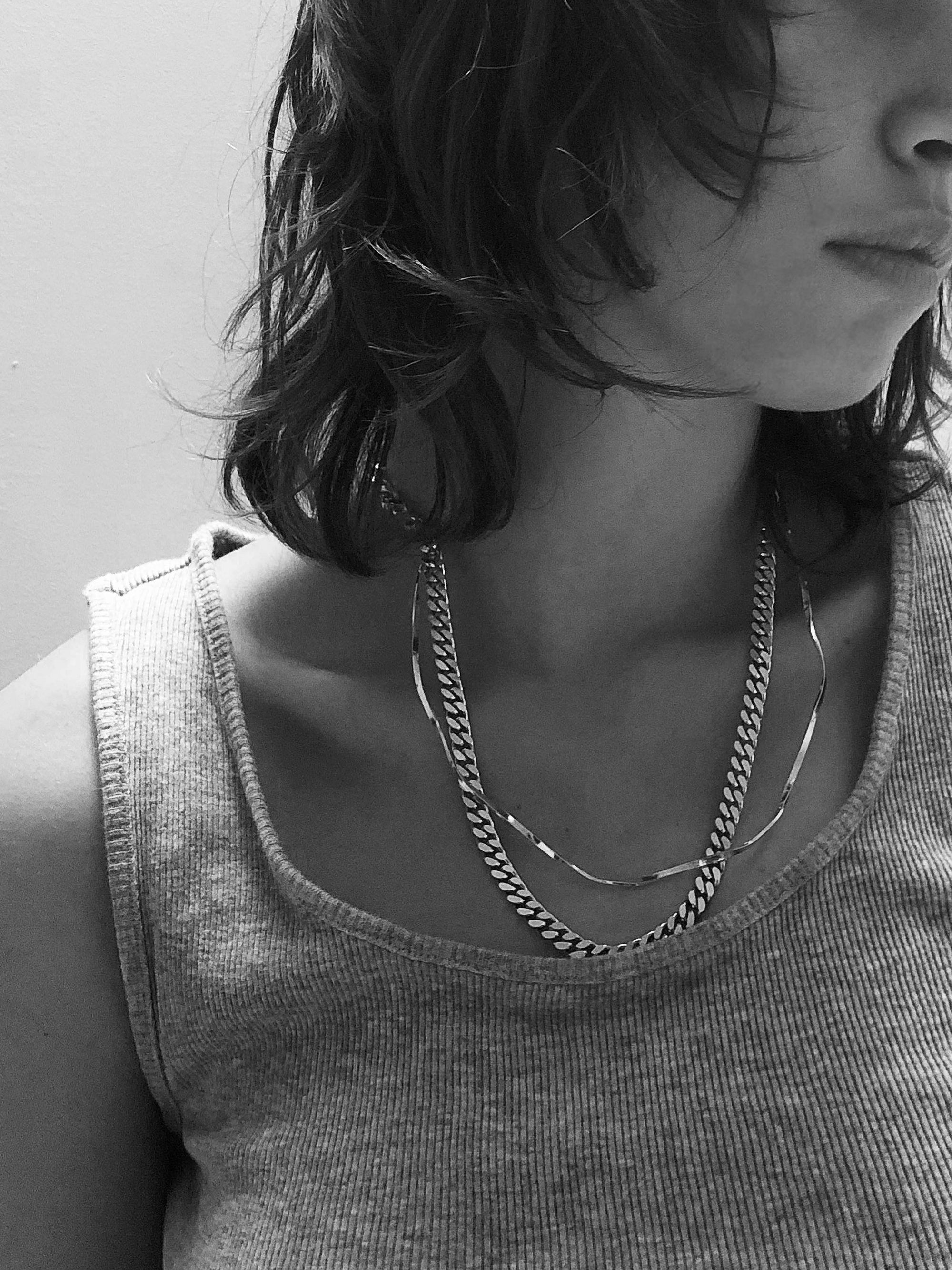 Tide Necklace 02 Gold Plated Silver